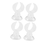 EPIGEIST 4 pièces Clips de Ventouse pour Aquarium Support Tuyau Flexible pour Tube Alimentation Fixation pour Surface Verre Compatible avec Tuyaux Aquarium et Accessoires de Distribution