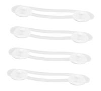 EPIGEIST 4 pièces Lot de de Sécurité Garçon Fille Flexibles et Transparentes Bloque-porte Réfrigérateur et Loquets pour Placards Installation Facile sans Dommage Protection pour Garçon