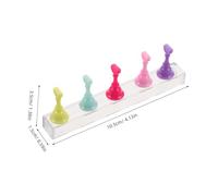 EPIGEIST 4 Pièces Mini Nail Tip Display Holder Set Reusable Magnetic Acrylic Stand With Candy Colors For Manicure Practice And Nail Art Training At Home And Salon