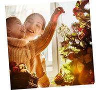 EPIGEIST 4 Pièces Pendentifs de Décoration Sapin de Noël Petit Train Doré et Colorés Suspendus pour Arbre Fenêtre ou Mur Ambiance Festive pour Maison et Fête