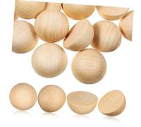 EPIGEIST 40 Pièces Demi Sphères Boules Naturelles pour Bricolage Décoration et Projets Créatifs Formes Non Peintes pour