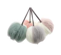 EPIGEIST 4pièces Boule De Bain Grosse Boule De Douche Bicolore Éponge Maille Pour Bain