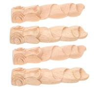 EPIGEIST 4pièces Décalcomanies Sculptées Motifs Floraux Européens Appliques pour Meubles Découpes De Fleurs Moulures Décoratives Intérieures