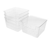 EPIGEIST 4pièces Lot de Bacs de Bain Carrés pour Hamsters Souris et Cochons Bac à Sable Transparent avec Base Antidérapante pour Salle de Bain et Gamelle Multifonctionnelle