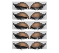 EPIGEIST 5 Paires Kit de Maquillage Yeux Paresseux Autocollants Ombre Paupières et Cils Patchs Instantanés Confortables et Faciles à Poser pour Débutantes et Fêtes