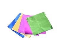 EPIGEIST 5 Paquets Lot de Papiers Aluminium Alimentaire pour Cadeau Chocolat Bonbon Papier Lisse et Alimentaire pour et Occasions Couleur Aléatoire