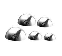 EPIGEIST 5 Pièces Set de Demi Boules Réfléchissantes Acier Inoxydable Miroir Poli Décoration de Jardin Effet Lumineux Unique et Solide pour Pelouse et Extérieur