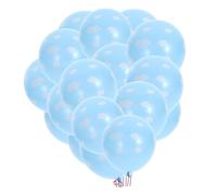 EPIGEIST 50 pièces Ballons Latex Bleu Imprimés Motif Décoration Fête Anniversaire Kit Suspendu pour Mur et Plafond Accessoires de Fête Joyeuse et Photobooth