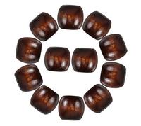 EPIGEIST 50 pièces Lot de Perles Rondes Naturelles avec Espaceur pour Bracelets et Colliers DIY Fabrication Bijoux Perles Macramé Écologiques