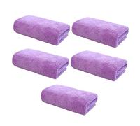 EPIGEIST 5pièces Serviette Démaquillante Microfibre Lingette Violette Ultra-absorbante Pour Soins Du Visage Lavable Et Pratique Pour Voyage Et Maison