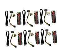 EPIGEIST 6 Ensembles Pci-e to Mining Adapter Card with LED Indicator Stable Data Transmission Professional Graphic Card Riser Extension