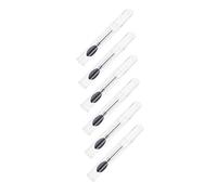 EPIGEIST 6 pièces Applicateur à Silicone avec Brosse à Maquillage pour Yeux Accessoire pour Fard à Paupières et à pour Filles Noir