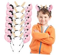 EPIGEIST 6 pièces Bandeaux Animaux Peluche Accessoires pour Garçon Fille pour Déguisements et Photographies