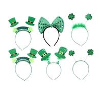EPIGEIST 6 Pièces Bandeaux pour Saint Patrick Accessoires et Confortables Maintien Ferme pour Garçon Fille et Animaux Décoration Festive