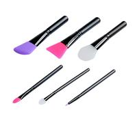 EPIGEIST 6 pièces Brosse Silicone Visage pour Masques Boue et Soin Corps Douce et Adaptée aux Peaux Délicates Application Facile de Lotion et Beurre Corporel