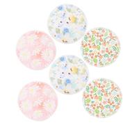 EPIGEIST 6 pièces Coussinets d'allaitement lavables et réutilisables en fibre naturelle absorbants Coussinets respirants protection contre les fuites Lot confortable et pratique