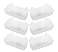 EPIGEIST 6 pièces Gamelles Suspendues Épaisses pour Animaux Compagnie Bols Sécurisés Antidéversement pour Chats Chiens et Autres Organisateur Alimentaire Multifonctionnel