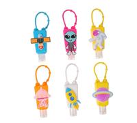 EPIGEIST 6 pièces Lot de Bouteilles de Voyage Cartoon avec Housse Silicone Étanche et Accroche Portable pour Shampooing Gel Lotion Garçon Fille Couleur Aléatoire Couleur Aléatoire