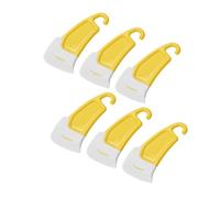 EPIGEIST 6 pièces Lot de Grattoirs Silicone pour Cuisine Nettoyeur Résistant Chaleur pour Fond de Poêle Outils Antiadhésifs pour Nettoyage