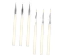 EPIGEIST 6 pièces Nail Art Pens Set Manicure Painting Brushes With Soft Hair For Precise Striping And DIY Nail Decor And Portable Manicure Tools