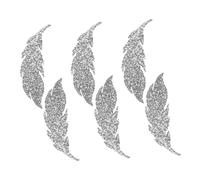 EPIGEIST 6 Pièces Patch Brodé avec Strass Transfert Thermocollant Brillant Accessoire Diy pour Vêtements Sacs et Coiffures Décoration Scintillante pour Fêtes et Mariages