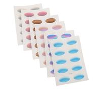EPIGEIST 6feuilles Autocollants Décoratifs Pour Maquillage Des Yeux Dégradés Imperméables Et Naturels Accessoires Pour Fêtes Festivals Et Occasions Spéciales
