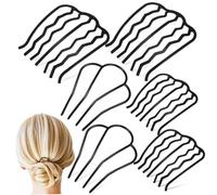 EPIGEIST 6pièces Peigne à Cheveux Latéral Métal Pour Femmes Et Filles Lot Trois Styles Différents Dents Fines Pour Coiffage Facile