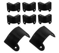 EPIGEIST 8 Pièces Angles Plastique Durables pour Caisson de Haut-parleur Protection Complète des Coins pour Enceintes de Guitare avec Vis Adaptés pour Amplificateurs Audio et Performances
