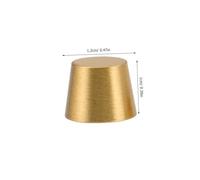 EPIGEIST 8 Pièces Brass Cutting Board Feet Conical Design Stable Wood Board Riser Pads for Serving Trays Jewelry Boxes Display Stands