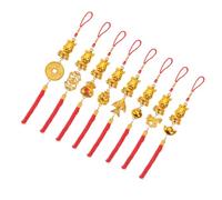 EPIGEIST 8 Pièces Décorations du Nouvel an Chinois Pendentifs Suspendus pour Bonsaï Ornements Suspendus Petit Cheval et Symboles de Accessoires de Fête du Printemps