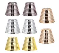 EPIGEIST 8 pièces Manchettes pour Queue de Cheval Pinces Cheveux Réglables et Antidérapantes Accessoires Chignons Métalliques Imitation Or Maintien Ferme pour Cheveux Fins et Épais