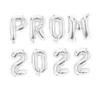 EPIGEIST 8 Pièces Set de Ballons Argentés pour Fête de Graduation Décoration pour Soirée Festival et Anniversaire Accessoires de et Guirlande Diy