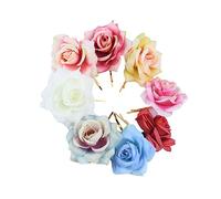 EPIGEIST 8pièces Barrette Hawaïenne Fleur Rose Accessoire Cheveux Boho Élégant Couleurs