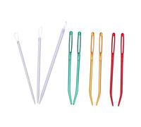 EPIGEIST 9 pièces Appareil de Couture avec Aiguilles Grand Chas Tiges Nylon et Enfile Aiguilles pour Manuels et Passe Fil Domestique Couleur Aléatoire Couleur Aléatoire