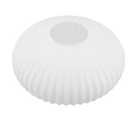 EPIGEIST Abat-Jour Globe en Verre Blanc Rond pour Ventilateur de Plafond, Solide et Facile d'Entretien, pour Salon et Chambre à Coucher