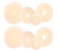 EPIGEIST Accessoires à Chignons pour Créer des Coiffures Updo et Ajouter du Volume en Fil de Nylon Beige 8 Pièces Outil Portable pour Running et Costumes de Fête