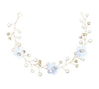 EPIGEIST accessoires de cheveux de mariage célibataire est venu être Bandeau mariages vignes de cheveux pour les mariées vignes de cheveux de perles pour les mariées perle artificielle Bleu