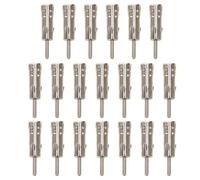 EPIGEIST Adaptateur d'Antenne Autoradio Voiture 3 Broches Connecteur Iso vers Din Lot de 20 Pièces Kit de Connexion Stéréo FM Compatible Installation Facile pour Amélioration Réception