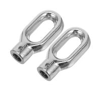 EPIGEIST Anneaux Suspendre pour Auvent Extérieur 2 Pcs Crochets Rétractables en Métal Argenté Compatibles Store Accessoires Camping Extérieur Fixation Robuste pour Pergola et Terrasse