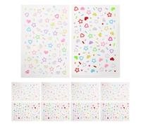 EPIGEIST Autocollants de Bijoux en Pierre Visage 10 Pièces - Patchs de Maquillage Strass Autocollants Longue Tenue - Stickers Visage Mignons pour Cosplay, Carnaval et Festivals