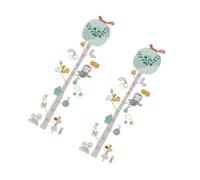 EPIGEIST Autocollants Muraux Toise de Croissance Garçon et Filles Stickers Hauteur Animaux Colorés Décor Chambre Matériau Solide 2 Feuilles 30x60 Cm Présent Garçon Bébé