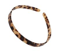 EPIGEIST Bandeau Cheveux Femme Acétate Léopard Serre-tête Antidérapant Fin avec Dents Accessoire Coiffure Élégant pour Fixation et Style Quotidien