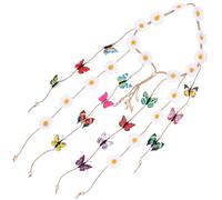 EPIGEIST Bandeau pour Femme Marguerite et Serrage-Tête Fleuri Blanc Léger Accessoire Cheveux Hippie pour Fête Plage et Vacances Coiffe Femme Décorative et Confortable