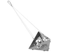 EPIGEIST Barbecue Jardin Triangle Suspendu Poêle à Inox pour Camping et Plein Air Design Creux et Détachable Four Extérieur Multifonction pour Barbecue et