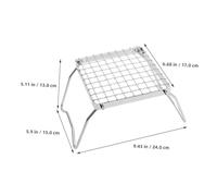 EPIGEIST Barbecue Pliable Acier Inoxydable Portable Support Stable pour Camping Randonnée Pique Mini Cadre de Cuisson Robuste et