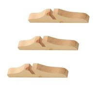 EPIGEIST Base D'écran de Séparation de Pièce en Bois Beige, Lot de 3 Pieds Résistants à l'usure, Facile à Ranger, pour Cloison Claustra Bureau ou Espace Détente