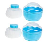 EPIGEIST Boîte à Maquillage Bébé 2 Sets avec Housses en Peluche Acrylique et Pp, Facile à Sécher et Absorbante, Après le Bain Temps Chaud