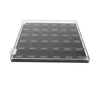 EPIGEIST Boîte à Médiators Transparente 36 Emplacements 245x240x22 Mm Organisateur Compact pour Guitare Acoustique Accessoire Musique Rangement Pratique pour Musiciens en Déplacement