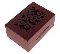 EPIGEIST Boîte à Musique à Manivelle DIY en Bois Sculpté 15 Notes Vintage, Coffret de Rangement pour Mécanisme à Remontoir, Kit D’Assemblage Créatif pour Présent Musical Personnalisé