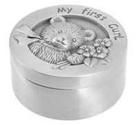 EPIGEIST Boîte à Souvenirs Garçon Fille pour Cheveux Fœtaux Coffret Compact et pour Conservation des Boucles Infantiles Design Rond et Motifs Cartoons pour Garçon ou Fille Coffret Original